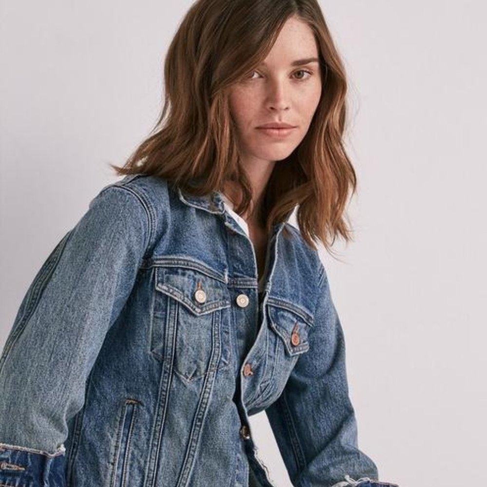 Lucky Brand Tomboy Denim Trucker Classic Jacket